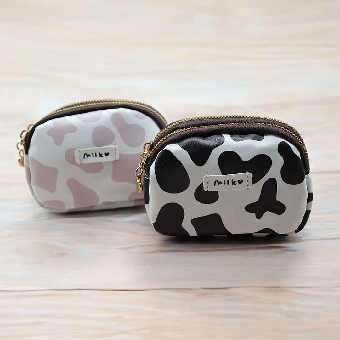 Monedero estampado vaquita