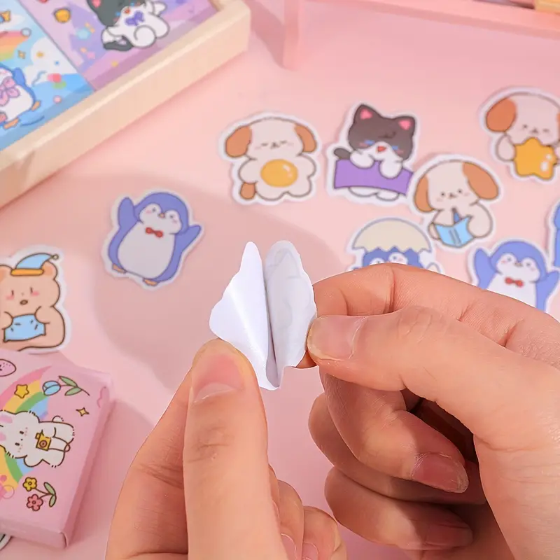 7 Stickers decorativos de Animales Kawaii