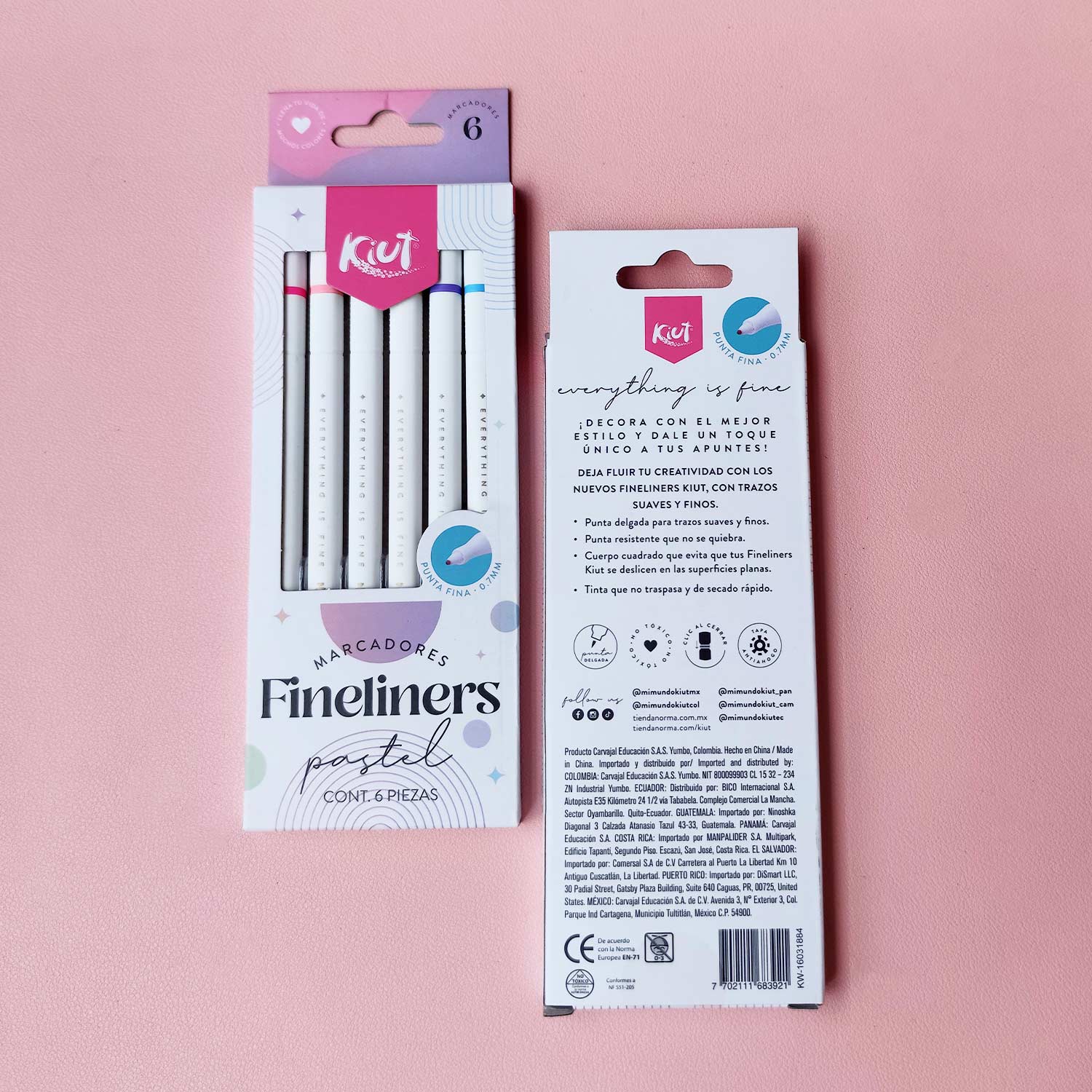 marcadores-fineliners-pastel-6-kiut-atras Marcadores Fineliners pastel x6- Kiut