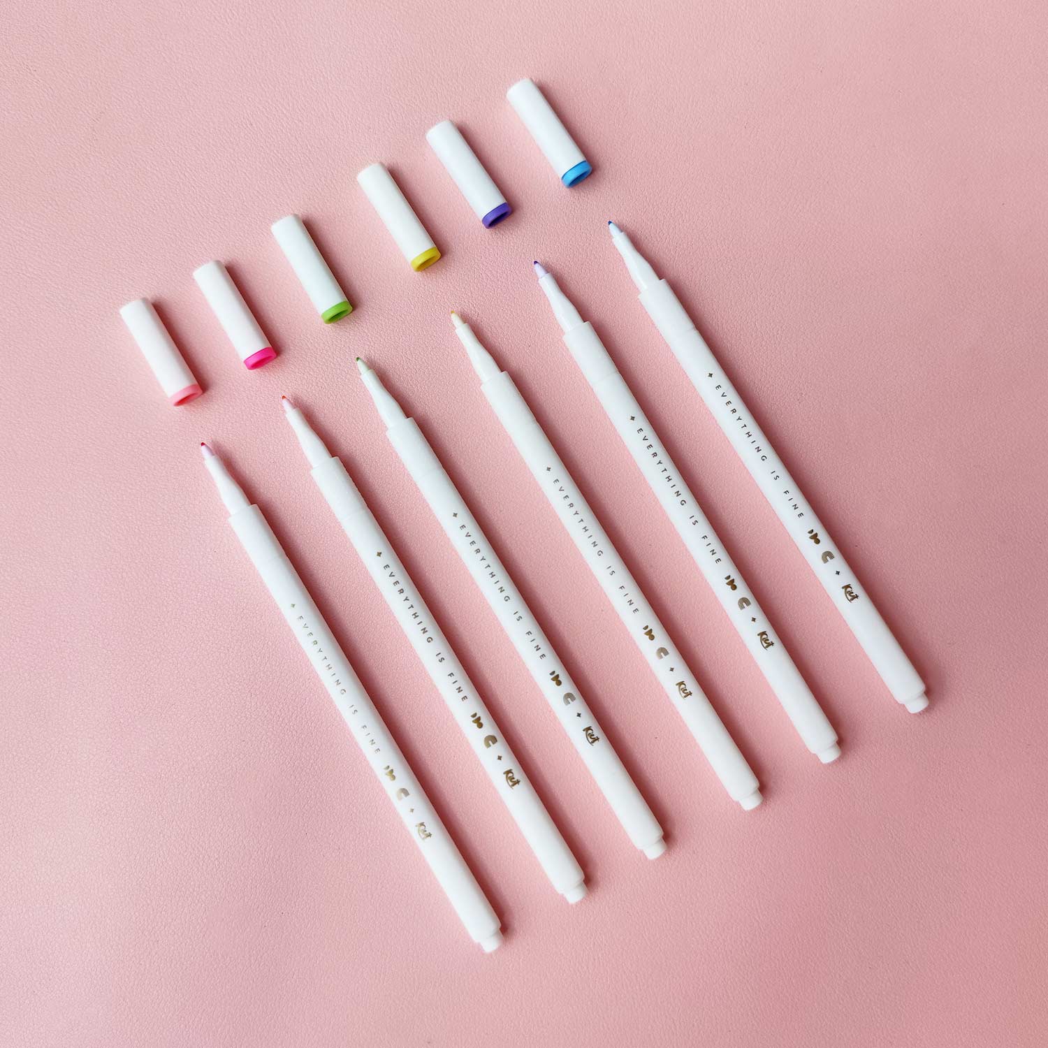 marcadores-fineliners-pastel-6-kiut-puntafina Marcadores Fineliners pastel x6- Kiut