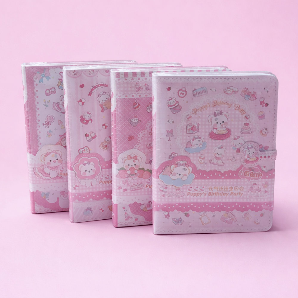 Agenda Kawaii Puppy's Birthday Party | B6